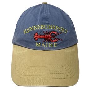 Kennebunkport Maine Strapback Hat Blue One Size Embroidered Jhats